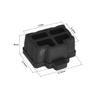 uxcell 20pcs RJ45 Silicone Protectors Ethernet Hub Port Anti Dust Cap Cover 12mmx8.3mm Black view 2