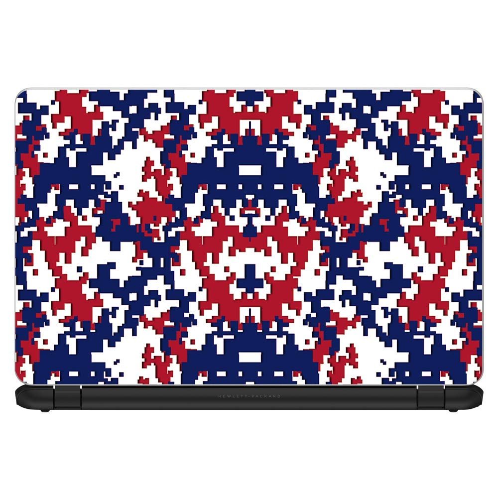 Digi Camo | Custom Fit Made to Order Laptop Notebook Skin Vinyl Sticker Cover Decal Fits 13.3" 14" 15.6" 16" HP Lenovo Apple Mac Dell Compaq Acer| Red Blue