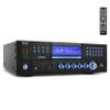 Pyle 4-Channel 1000W Power Amplifier with Bluetooth - Wireless Stereo Home Audio Receiver w/ Front Loading CD DVD Player, FM Radio, USB-A, Headphone, 2 Microphone w/ Echo, LED, Rack Mount - PD1000BA view 1