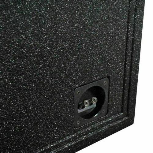 Dual Vented 12" Rhino Coated Speaker Box Horn Ported Chamber Subwoofer Enclosure