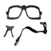 OnGuard OG 240FD Rxable Safety Eyewear Black Camo Gunmetal Burgundy 57mm 61mm - Black,61mm view 2