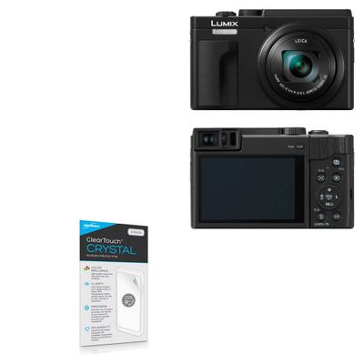 BoxWave Screen Protector Compatible with Panasonic Lumix DC-ZS80 - ClearTouch Crystal (2-Pack), HD Film Skin - Shields from Scratches