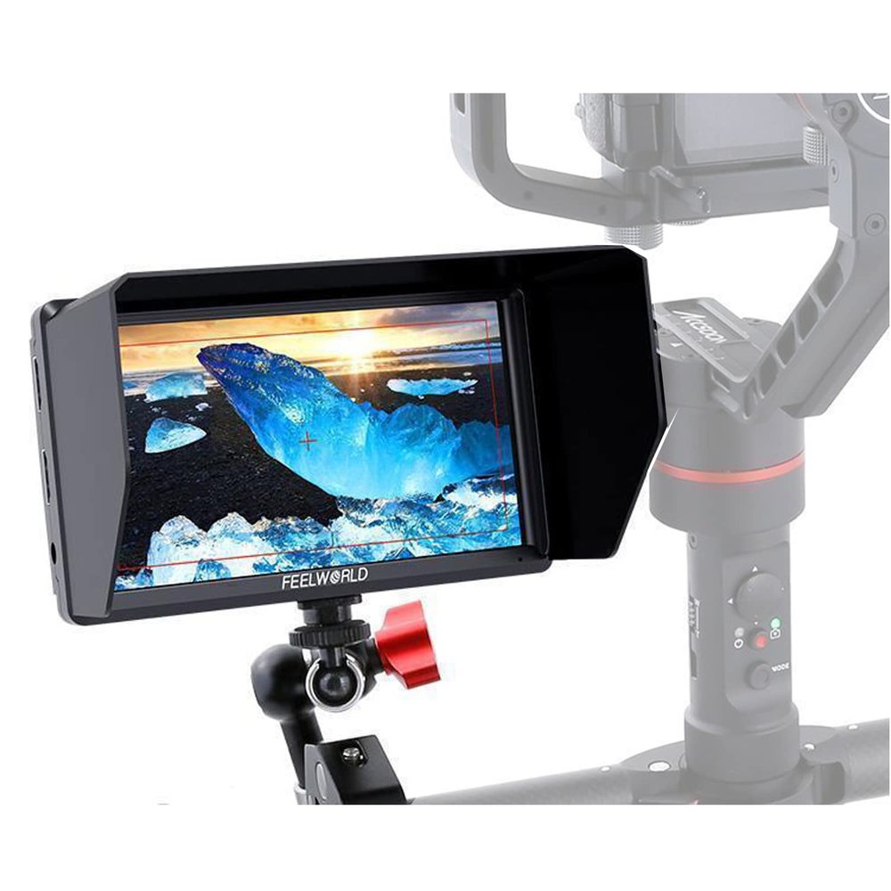 FEELWORLD S55 5.5 inch Camera DSLR Field Monitor 4K HDMI Small Full HD 1280x720 IPS Video Peaking Focus Assist with 8.4V DC Out