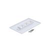 10-Pack 3 Port Keystone Wall Plate, Triple Gang White Jack Insert for Ethernet, Coax, HDMI Standard Size WallPlate Cover for Home & Office view 3