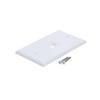 10-Pack 1 Port Keystone Wall Plate, Single Gang White Jack Insert for Ethernet, Coax, HDMI  Standard Size WallPlate Cover for Home & Office view 2