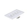 10-Pack 2 Port Keystone Wall Plate, Dual Gang White Jack Insert for Ethernet, Coax, HDMI  Standard Size WallPlate Cover for Home & Office view 3