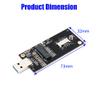 NGFF(M.2) Key B to USB 3.0 Adapter with SIM 6Pin Slot for WWAN/LTE Module view 3