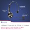 Arama Telephone Headsets for Yealink Phones RJ600Y1 RJ9 Office Wired Headset with Mic Noise Canceling Compatible with Yealink VoIP Phone T54W T46U T33G Poly Snom Grandstream Phones Desk Landline view 2