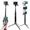 AFAITH Selfie Stick for GoPro Hero 13 12 11 10 9 8 7 6 5 4 Mini Max Session, Insta360, DJI OSMO Action Camera, Aluminum Alloy GoPro Selfie Stick with Stable Tripod Waterproof Handheld Monopod view 1