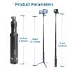 AFAITH Selfie Stick for GoPro Hero 13 12 11 10 9 8 7 6 5 4 Mini Max Session, Insta360, DJI OSMO Action Camera, Aluminum Alloy GoPro Selfie Stick with Stable Tripod Waterproof Handheld Monopod view 2