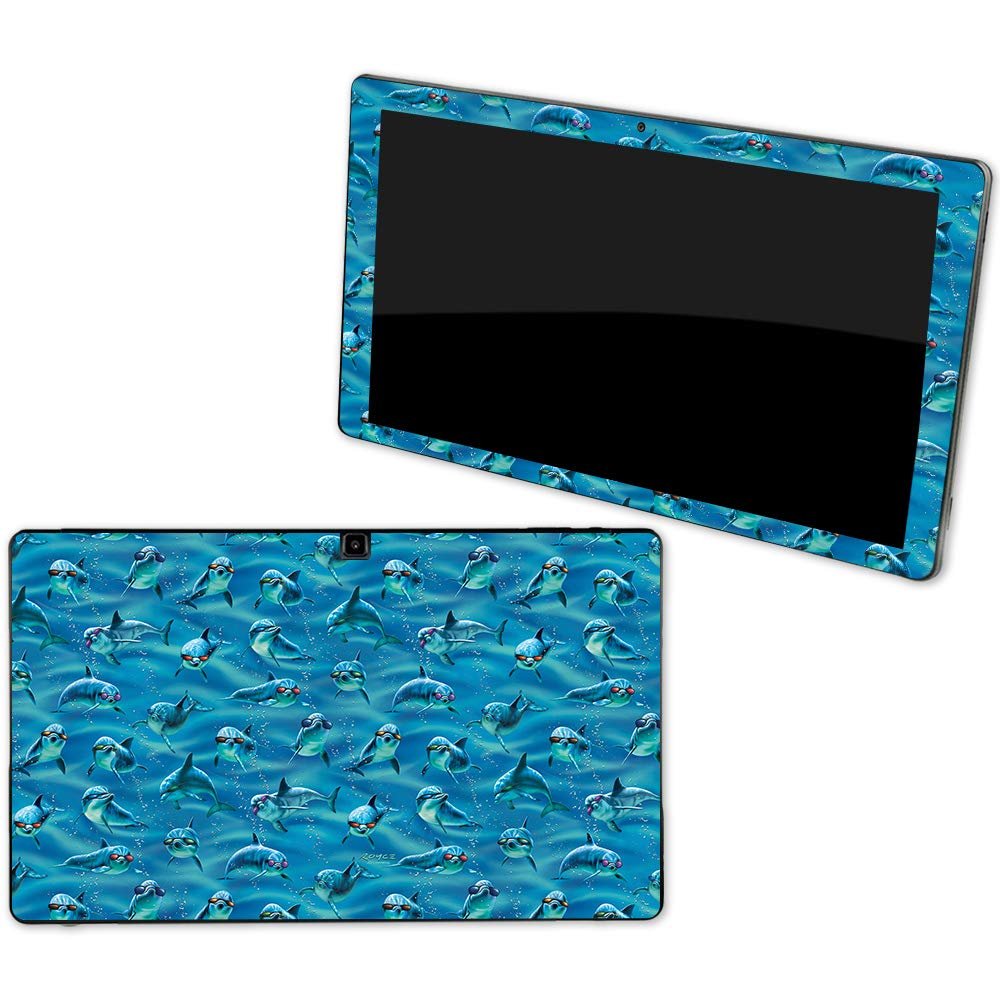 MightySkins Skin Compatible with NuVision Supreme 1001 Tablet - Dolphin Gang | Protective, Durable, and Unique Vinyl Decal wrap Cover | Easy to Apply, Remove, and Change Styles | Made in The USA