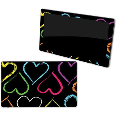 MightySkins Skin Compatible with NuVision Supreme 1001 Tablet - Hearts | Protective, Durable, and Unique Vinyl Decal wrap Cover | Easy to Apply, Remove, and Change Styles | Made in The USA
