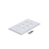 10-Pack 6 Port Keystone Wall Plate, Hexa Gang White Jack Insert for Ethernet, Coax, HDMI Standard Size WallPlate Cover for Home & Office view 2