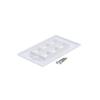 10-Pack 6 Port Keystone Wall Plate, Hexa Gang White Jack Insert for Ethernet, Coax, HDMI Standard Size WallPlate Cover for Home & Office view 3