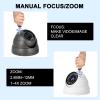 Anpviz Analog CCTV Camera 1080P HD 4-in-1(TVI/AHD/CVI/960H CVBS), 4X Manual Focus/Zoom Analog Camera 2.8-12mm Varifocal Lens, 36 IR-LEDs Dome Turret Security Camera for Indoor and Outdoor view 4