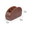 Londo Remote Control Holder with 5 Pockets - Store DVD, Blu-Ray, TV, Roku or Apple TV Remotes - Italian Genuine Leather with Suede Lining - Slim, Compact Living or Bedroom Storage view 3