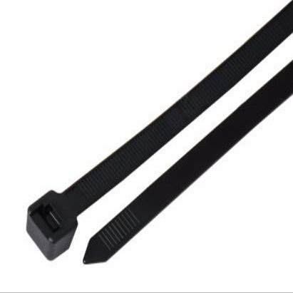 25-2000pc 4" to 60" Premium Industrial Black Wire Cable Tie UV Resistant Nylon Wrap (100, 18" 175-lb)