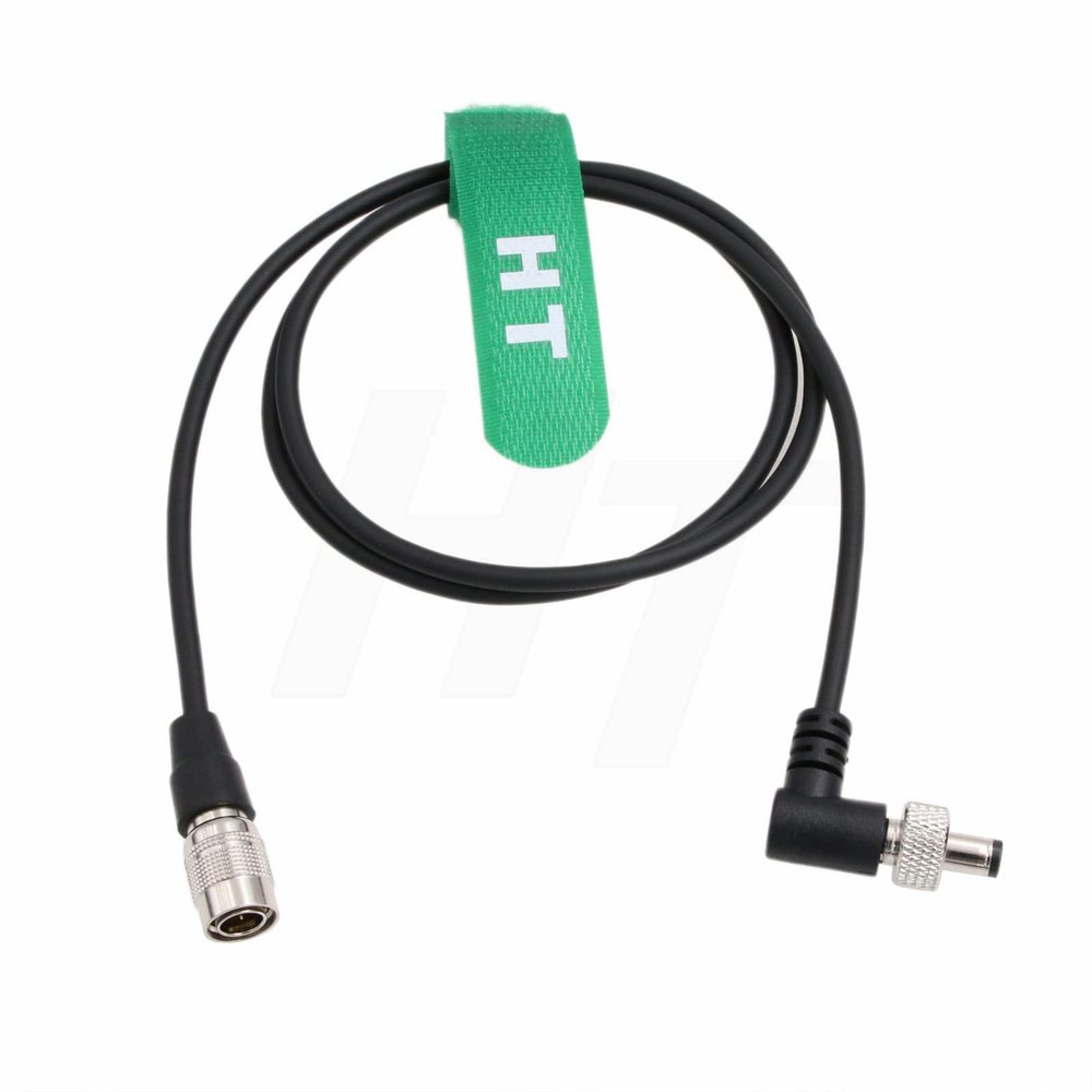 HangTon Hirose 4 Pin Right Angle Locking DC Power Cable for Sony F55 Camera Zaxcom Lectrosonics SR Receiver PIX-E5, SmallHD, Atomos Ninja V Monitor (80cm)