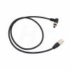 HangTon Hirose 4 Pin Right Angle Locking DC Power Cable for Sony F55 Camera Zaxcom Lectrosonics SR Receiver PIX-E5, SmallHD, Atomos Ninja V Monitor (80cm) view 4