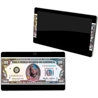 MightySkins Skin Compatible with NuVision Supreme 1001 Tablet - Monroe Currency | Protective, Durable, and Unique Vinyl Decal wrap Cover | Easy to Apply, Remove, and Change Styles | Made in The USA