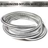 Bentley Harris ConvoShield Aluminized Nylon Wire Loom Tubing  1/2" Inch Diameter  39 Inch Long | Chrome Finish Wire Loom | High Temp. For Automotive Applications view 2