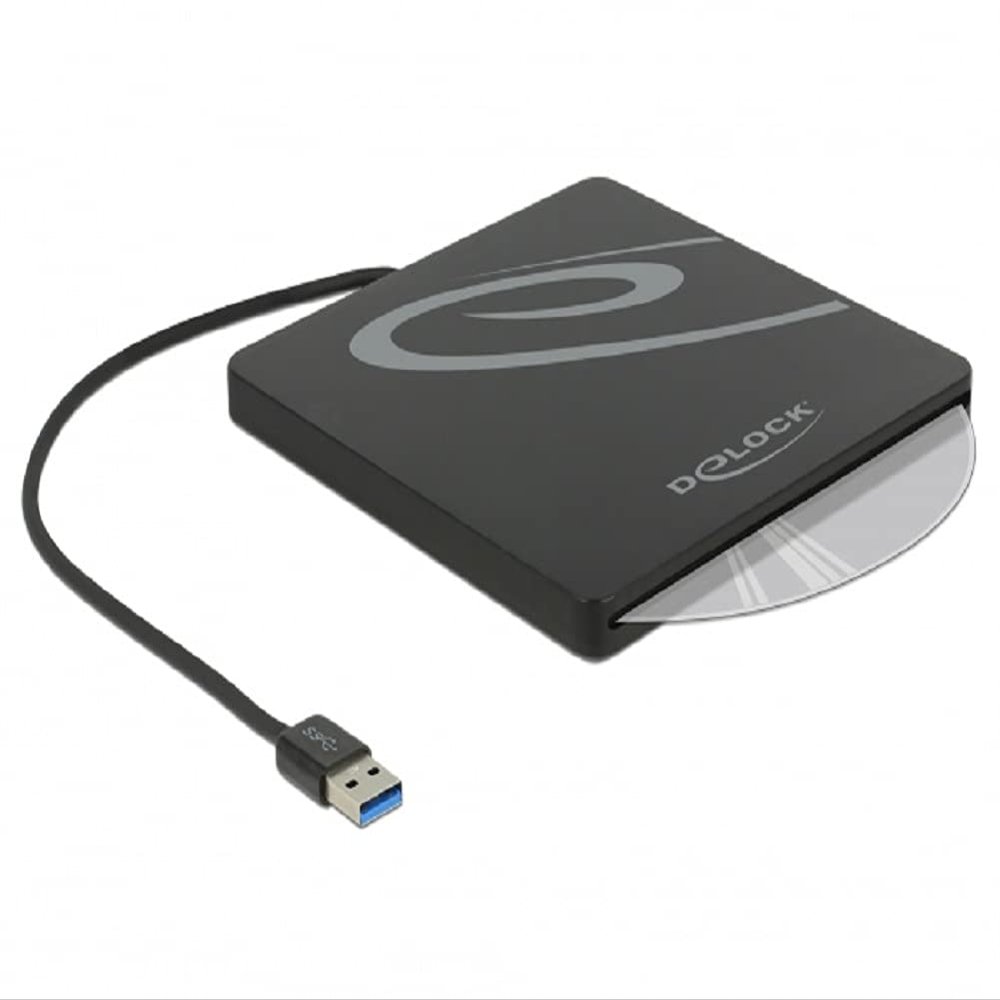 DeLock External Enclosure for 5.25 Slot-in Slim SATA Drives 9.5/12.7mm to