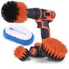 Drillbrush Home Kitchen Surfaces Tub, Shower, Tile and Grout All Purpose Power Scrubber Cleaning Kit (Red Brush+Blue Scrub Pads) view 1