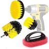 Drillbrush Home Kitchen Surfaces Tub, Shower, Tile and Grout All Purpose Power Scrubber Cleaning Kit (Yellow Brush+ Red Scrub Pads) view 1