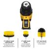 Drillbrush Home Kitchen Surfaces Tub, Shower, Tile and Grout All Purpose Power Scrubber Cleaning Kit (Yellow Brush+ Red Scrub Pads) view 2