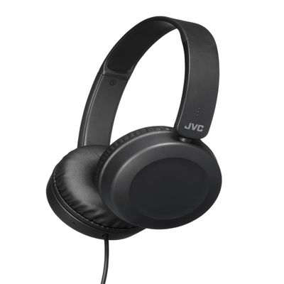 Foldable Lightweight HA-S31M On-Ear Headphones with Built-in Remote, Microphone and Call Handling, Black