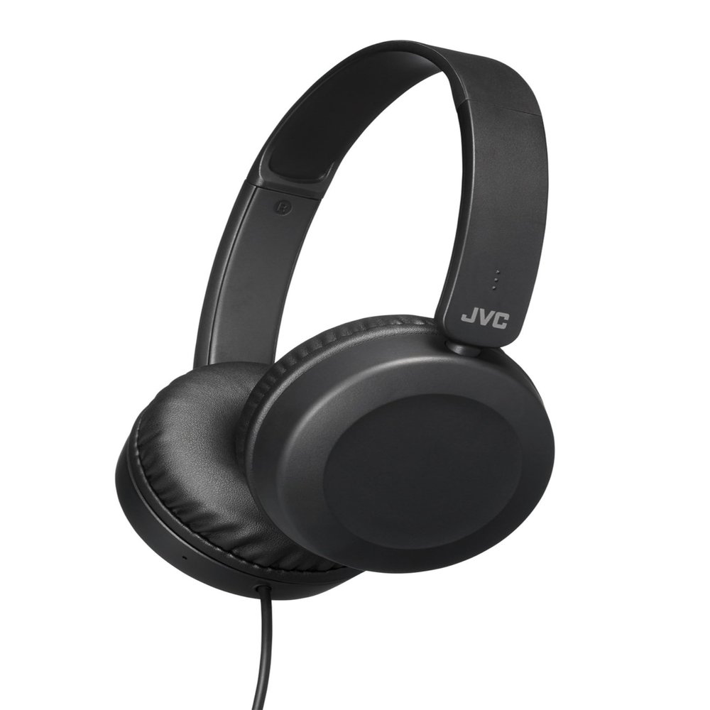 Foldable Lightweight HA-S31M On-Ear Headphones with Built-in Remote, Microphone and Call Handling, Black