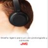 Foldable Lightweight HA-S31M On-Ear Headphones with Built-in Remote, Microphone and Call Handling, Black view 3