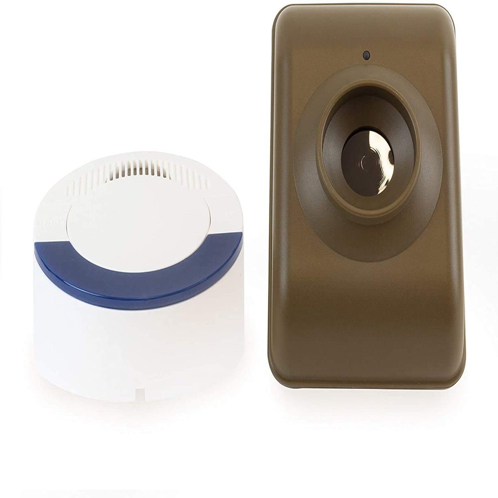 Dakota Alert Long Range Wireless Driveway Motion Detector - DCMA-4000 One Mile Alarm System - Passive Infrared Driveway Alarm Transmitter & Receiver - Outdoor Motion Sensor & Alarms