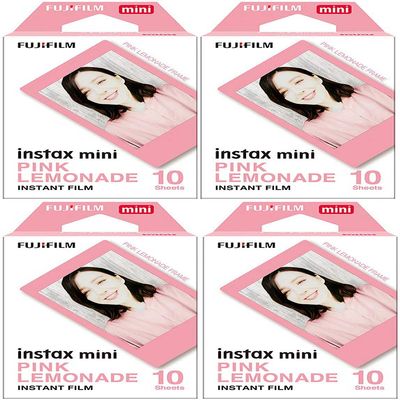 Mini Pink Lemonade Film, 10 Exposures (4 Boxes)