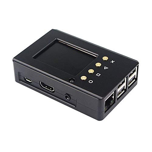 Aluminum Case with 2.2 inch LCD Screen with IR Function for Raspberry Pi 3 / 2B / B+