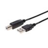 USB 2.0 Cable, Type A Male to B Male - Black 3FT, 6FT, 10FT, 15FT (6FT) view 1