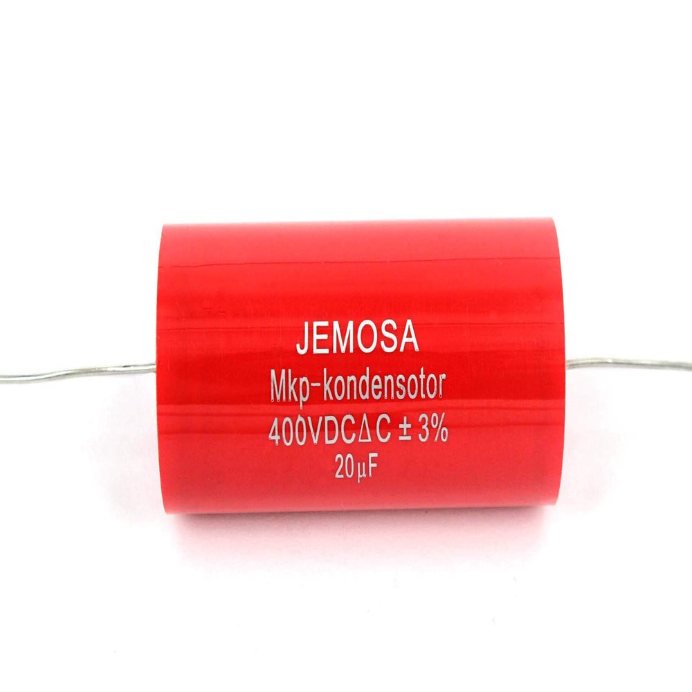 JEMOSA MKP Kondensotor 400VDC 20uf 3% Audio Capacitor Amplifier HiFi Frequency Divider Capacitance 2PCS/Lot