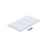 10-Pack 4 Port Keystone Wall Plate, Quad Gang White Jack Insert for Ethernet, Coax, HDMI Standard Size WallPlate Cover for Home & Office view 2