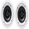 Kubicle High-Performance Easy-to-Install 6.5" Moisture Resistant 2-Way Surround Sound in-Ceiling Speaker System Plus 100ft Wire (Bundle) (Set of Two) view 1