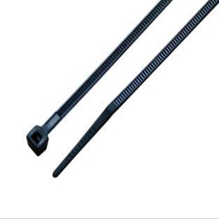 25-2000pc 4" to 60" Premium Industrial Black Wire Cable Tie UV Resistant Nylon Wrap (1000, 8" 18-lb)