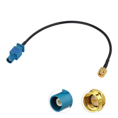 Bingfu Fakra Z Male to SMA Male Vehicle Antenna Adapter Cable 30cm 12 inch for Car Stereo Android Head Unit GPS Navigation FM AM Radio Sirius XM Satellite Radio 4G LTE TEL Telematics Bluetooth Module