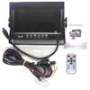 Padarsey 9" TFT LCD Car Rearview Quad Split Monitor,Remote Control, 4 Channels 4-PIN Connector Video Inputs Shockproof - 12V-24V 800480HD Screen w/Sunshade Anti-Glare view 2