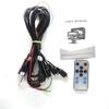 Padarsey 9" TFT LCD Car Rearview Quad Split Monitor,Remote Control, 4 Channels 4-PIN Connector Video Inputs Shockproof - 12V-24V 800480HD Screen w/Sunshade Anti-Glare view 4