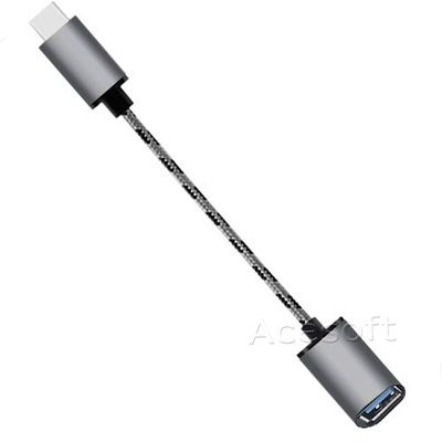 USB 3.1 Male to USB 2.0 Female Adaptor Covertor OTG Fast Speed USB Data Sync Cable Cord Charging Power Wire Compatible with LG G5 H830 T-Mobile Phone