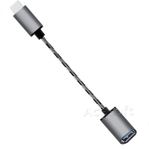 USB 3.1 Male to USB 2.0 Female Adaptor Covertor OTG Fast Speed USB Data Sync Cable Cord Charging Power Wire Compatible with LG G5 H830 T-Mobile Phone