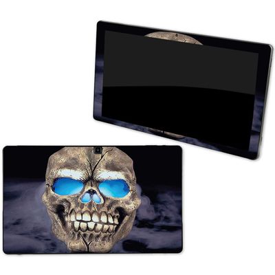 MightySkins Skin Compatible with NuVision Supreme 1001 Tablet - Psycho Skull | Protective, Durable, and Unique Vinyl Decal wrap Cover | Easy to Apply, Remove, and Change Styles | Made in The USA