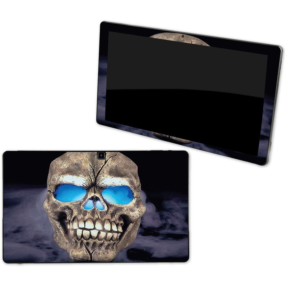 MightySkins Skin Compatible with NuVision Supreme 1001 Tablet - Psycho Skull | Protective, Durable, and Unique Vinyl Decal wrap Cover | Easy to Apply, Remove, and Change Styles | Made in The USA