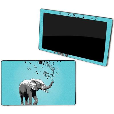 MightySkins Skin Compatible with NuVision Supreme 1001 Tablet - Musical Elephant | Protective, Durable, and Unique Vinyl Decal wrap Cover | Easy to Apply, Remove, and Change Styles | Made in The USA