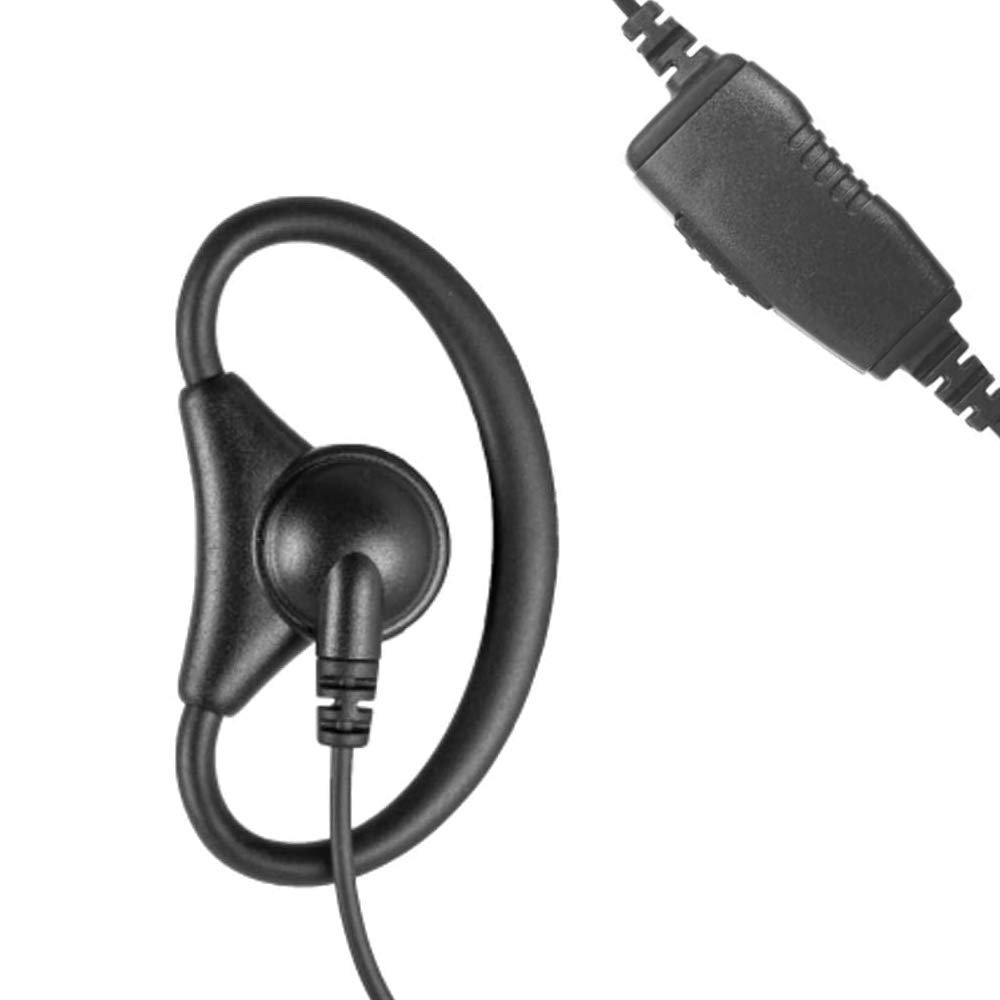 1-Wire Adjustable D-Ring Earpiece and PTT Mic for Motorola SL300 and SL7550 Two Way Radios (Commercial Grade - 3 Year Warranty)
