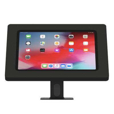 VidaMount Black Exposed Rear Camera Enclosure and Rotating & Tilting Desk/Table Mount [Bundle] Compatible with iPad Pro 11" (1st Gen) & Air 10.9" (4th Gen)